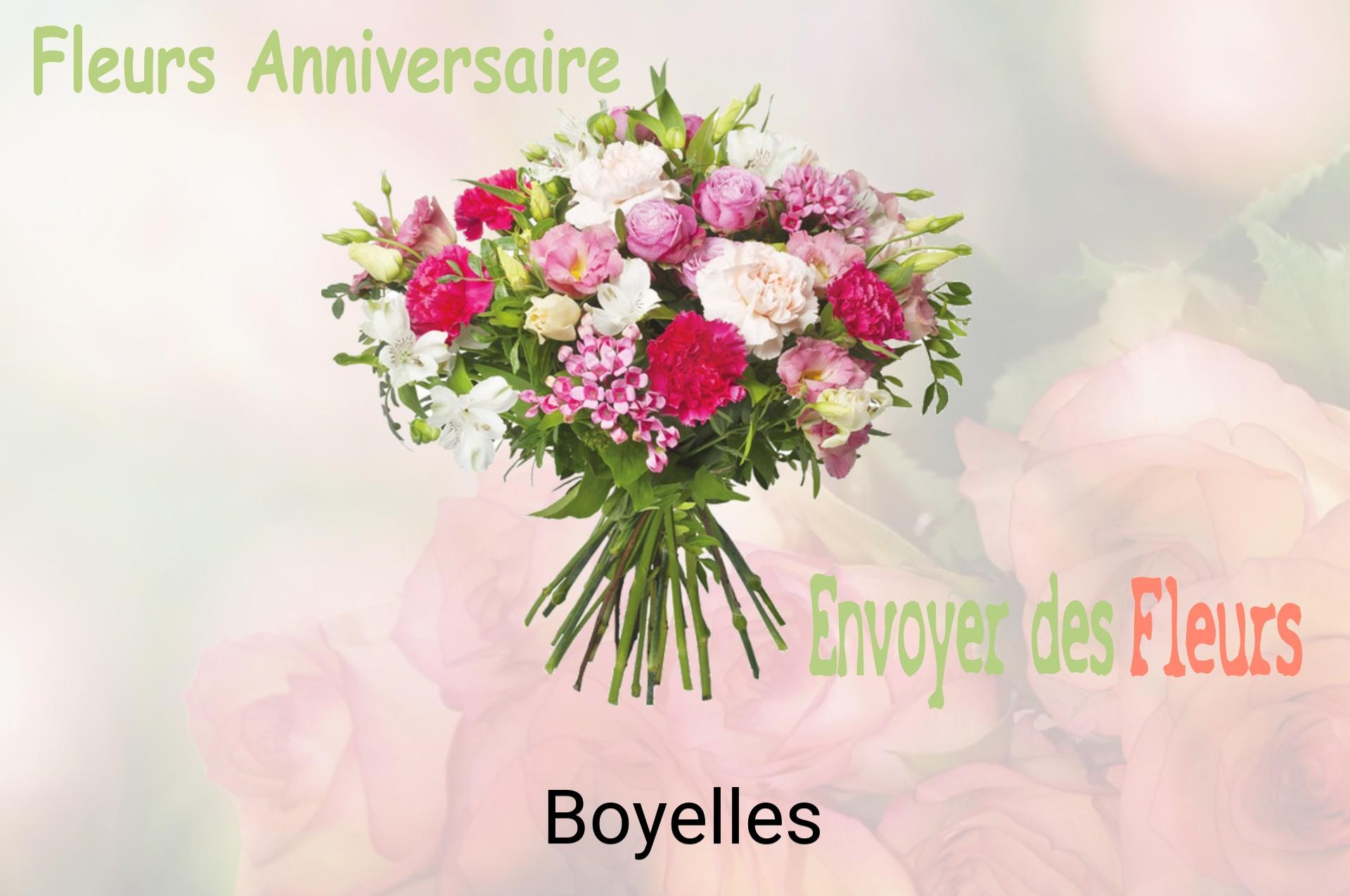 Bouquet de fleurs d’anniversaire livré à Boyelles